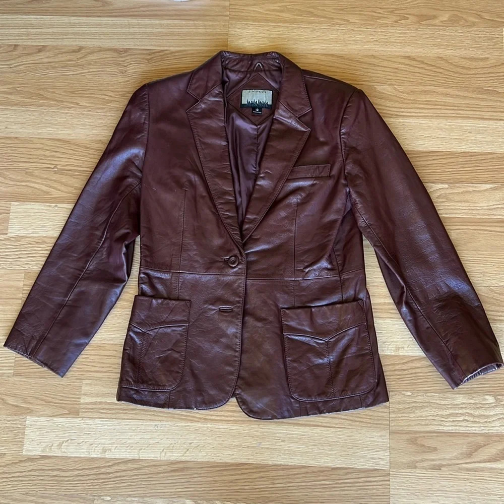 Vintage City Streets Leather Jacket‎ Women’s Size 12